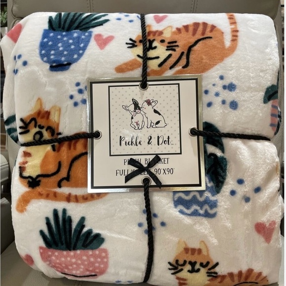 Cat plant soft cozy blanket - Picture 8 of 8